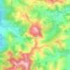 Mappa topografica Sabbiuno di Montagna, altitudine, rilievo