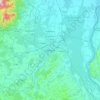 Mappa topografica Mulhouse, altitudine, rilievo