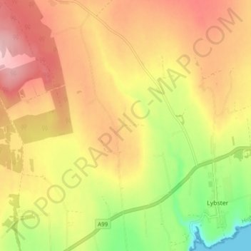Mappa topografica Reisgill, altitudine, rilievo