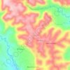 Mappa topografica La Unión, altitudine, rilievo