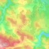 Mappa topografica Fouzillac, altitudine, rilievo