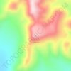Mappa topografica Almond Mountain, altitudine, rilievo