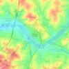 Mappa topografica Saint-Jean-d'Angély, altitudine, rilievo