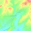Mappa topografica Sandy, altitudine, rilievo