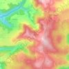 Mappa topografica L'Engayresque, altitudine, rilievo