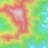 Mappa topografica 大尖山, altitudine, rilievo