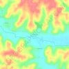 Mappa topografica Glass Rock, altitudine, rilievo