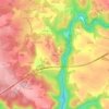 Mappa topografica Lagarde, altitudine, rilievo