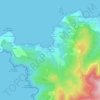 Mappa topografica Portigliolo, altitudine, rilievo