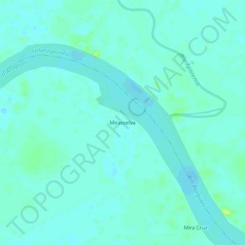 Mappa topografica Mirasselva, altitudine, rilievo