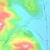 Mappa topografica Βρανάς, altitudine, rilievo