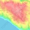 Mappa topografica Kerlan An Ilis, altitudine, rilievo