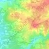 Mappa topografica La Haute Ville Arnoult, altitudine, rilievo