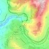 Mappa topografica Monte Catillo, altitudine, rilievo