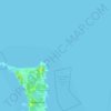 Mappa topografica Deep Slope, altitudine, rilievo
