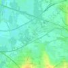 Mappa topografica Jonc, altitudine, rilievo