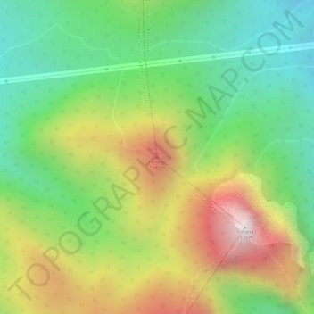 Mappa topografica Ferreiro, altitudine, rilievo