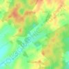 Mappa topografica Broye-les-Loups, altitudine, rilievo