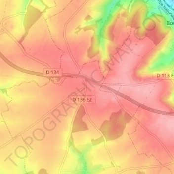 Mappa topografica Lambus, altitudine, rilievo