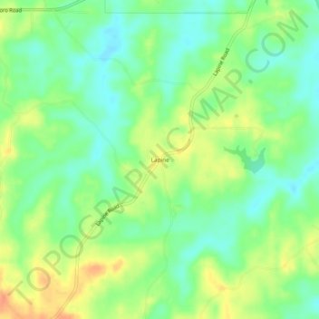 Mappa topografica Lapine, altitudine, rilievo