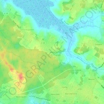 Mappa topografica Lafond, altitudine, rilievo