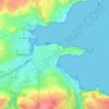 Mappa topografica Crec'h Derrien, altitudine, rilievo
