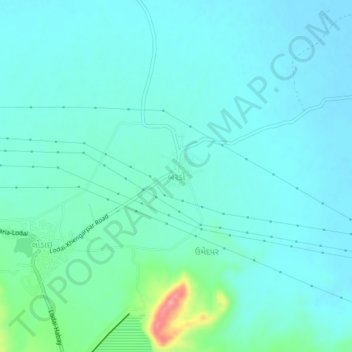 Mappa topografica Berdo, altitudine, rilievo