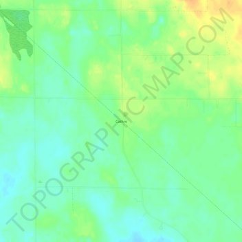 Mappa topografica Cathro, altitudine, rilievo