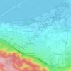 Mappa topografica L'Arenas, altitudine, rilievo