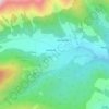 Mappa topografica Lammertal, altitudine, rilievo