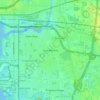 Mappa topografica Clair-Mel City, altitudine, rilievo