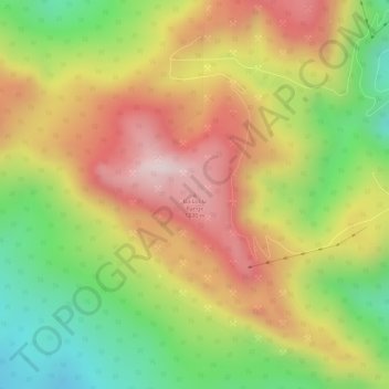 Mappa topografica Bailadila Range, altitudine, rilievo