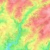 Mappa topografica Les Châtres, altitudine, rilievo