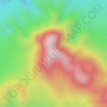 Mappa topografica Makaturing, altitudine, rilievo