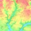 Mappa topografica Trespaut, altitudine, rilievo
