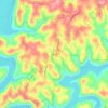 Mappa topografica Bangor, altitudine, rilievo