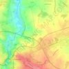 Mappa topografica Beau Soleil, altitudine, rilievo