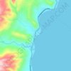 Mappa topografica Calamba, altitudine, rilievo