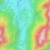 Mappa topografica Les Prières, altitudine, rilievo