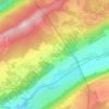 Mappa topografica Les Granges d'Agneau, altitudine, rilievo