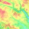 Mappa topografica Kerhouarn, altitudine, rilievo