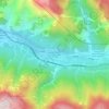 Mappa topografica Bagni di Lusnizza, altitudine, rilievo