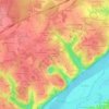 Mappa topografica Métairie du Chemin, altitudine, rilievo