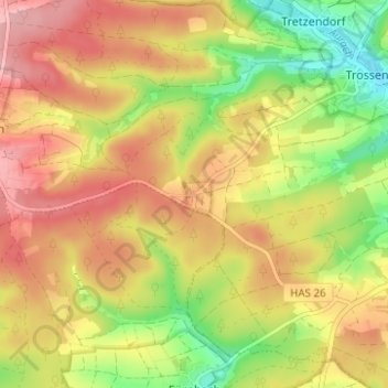 Mappa topografica Hummelmarter, altitudine, rilievo