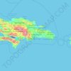 Mappa topografica Santo Domingo, altitudine, rilievo
