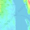 Mappa topografica Lixouri, altitudine, rilievo