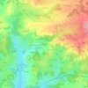 Mappa topografica Veyriéras, altitudine, rilievo