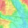 Mappa topografica Denham Green, altitudine, rilievo