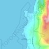 Mappa topografica A Pedra da Monxa, altitudine, rilievo