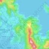 Mappa topografica 孟公屋, altitudine, rilievo